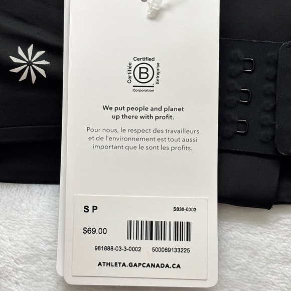 ATHLETA Empower II Train Black Front Zip Sports Bra--S - Picture 14 of 16